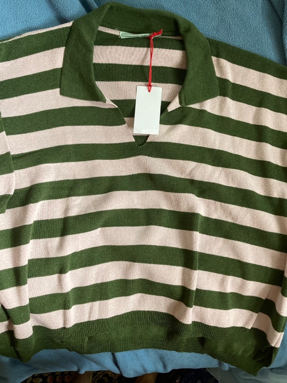 Voyageur by Mersea Polo Striped Knit Top - Picture 2 of 4